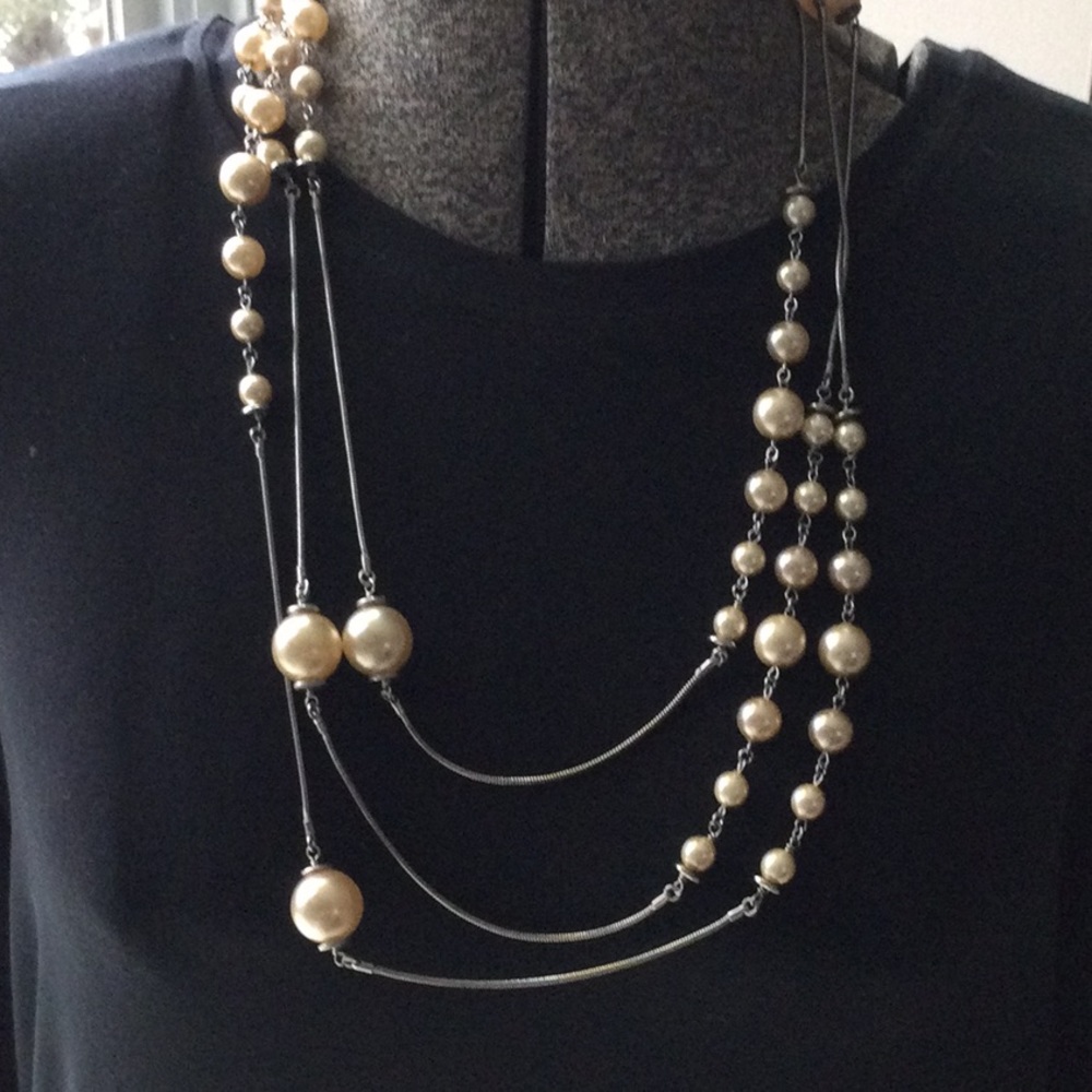 80 inch pearl wrap necklace